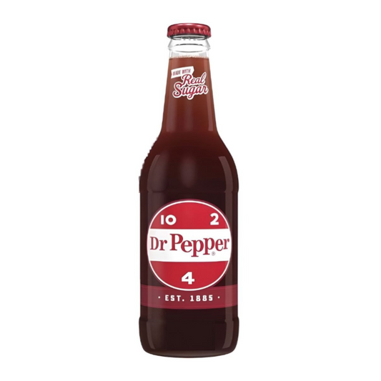 Dr Pepper Real Sugar Glass Bottle 355ml