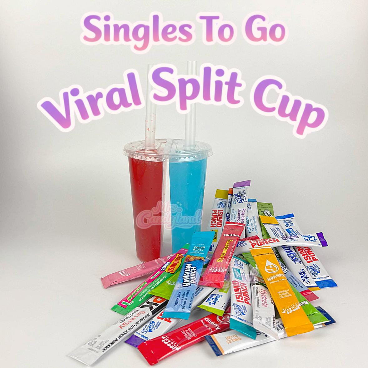 25pc Split Cup USA Drink Mixes | American Singles To Go | Mrs Candyland