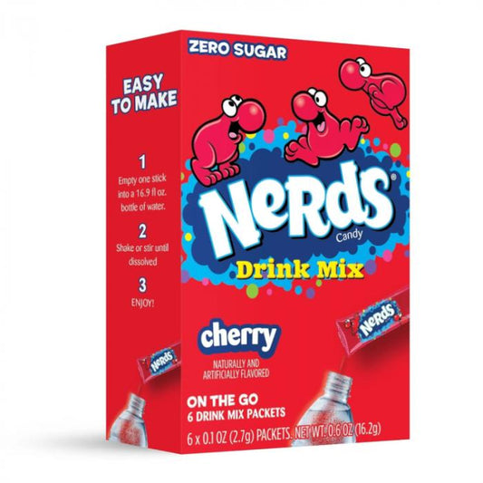Nerds Cherry Singles To Go 6 Pack | USA Drink Mix Sachets