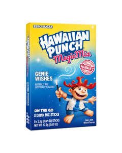 Hawaiian Punch Magic Mix Genie Wishes Singles To Go 8 Pack | USA Drink Mix Sachets