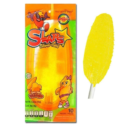 SLAPS Lollipops Mixed Flavour 10 Pack (Mexico)