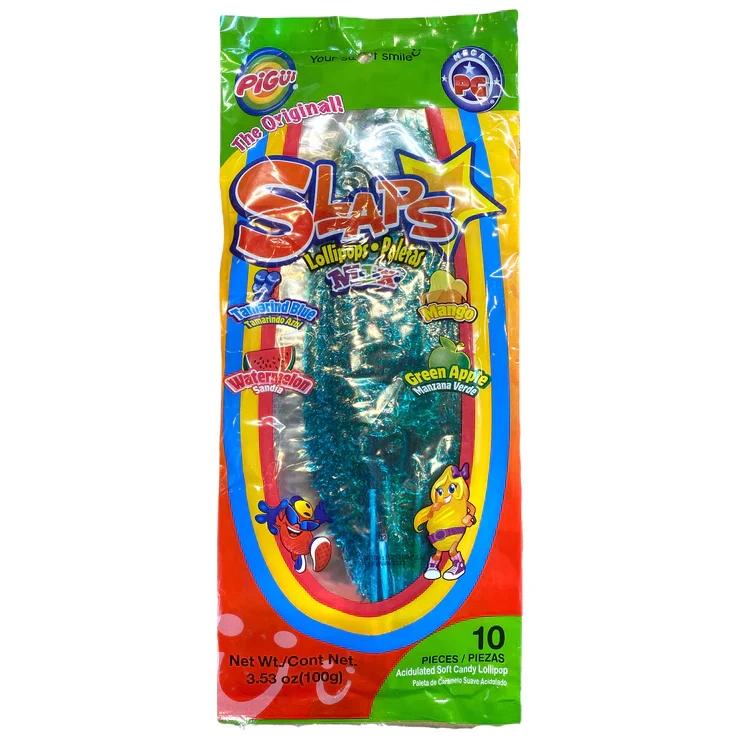 SLAPS Lollipops Mixed Flavour 10 Pack (Mexico)