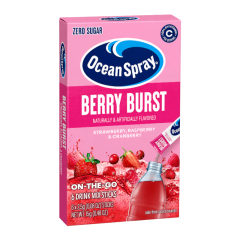 Ocean Spray Berry Burst Singles To Go 6 Pack | USA Drink Mix Sachets