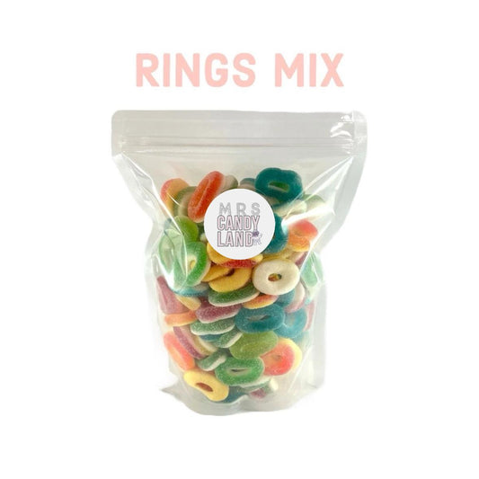 Rings Mix - Halal - 500g or 1kg - Pick N Mix - Mrs Candyland