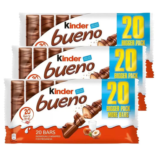 Kinder Bueno 60 Pack Deal (30 x Twin Bars)