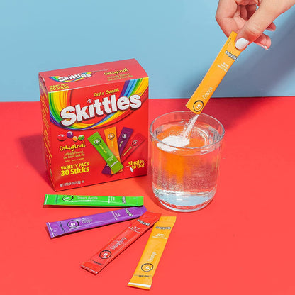 Skittles Original Singles To Go 30 Pack | USA Drink Mix Sachets