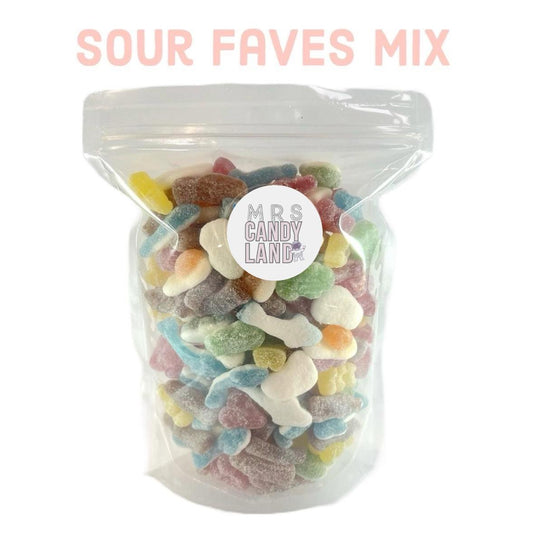 Sour Faves Mix - 500g or 1kg - Pick N Mix - Mrs Candyland